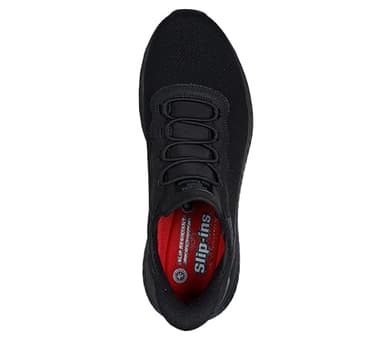 Skechers Men's Hands Free Slip Ins Squad Chaos-Stivig Food Service Shoe, Black, 11 Wide - Image 2