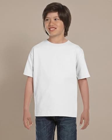 Gildan Youth DryBlend T-Shirt, Style G8000B, 2-Pack, White, Medium - Image 7