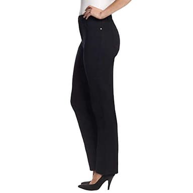 Gloria Vanderbilt Women's Amanda Classic High Rise Tapered Jean Standard, Black-DS, 8 Short - Image 4