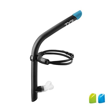 TYR 2.0 Ultralite Snorkel, Black, 18.5 x 7.5 x 1.8 inches - Image 1