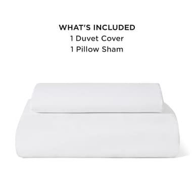 Bedsure Duvet Cover Twin/Twin XL Size - Soft Double Brushed Bedding Set for Kids & Adults, Zipper Closure, 2 Pieces, Includes 1 Duvet Cover (68"x90") & 1 Pillow Sham, NO Comforter, White - Image 9