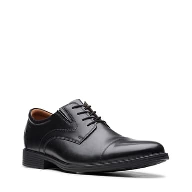 Clarks Men's Whiddon Cap Oxford, Black Leather, 7.5 - Image 5