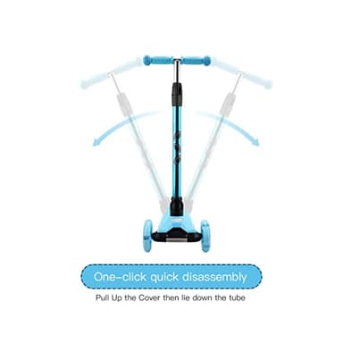 3 Wheel Scooter for Kids Ages 6-12,Kids Scooter with Light Up Wheels, Sturdy Deck Design, and 4 Height Adjustable Suitable for Kid Ages 3-12 - Image 5