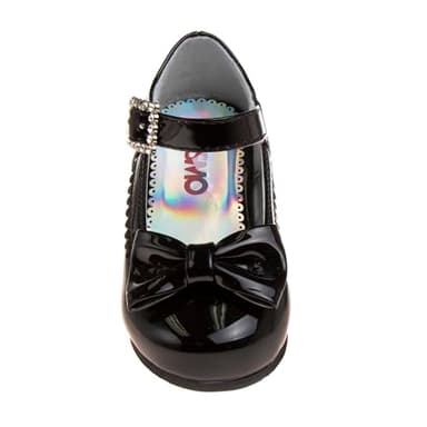 Josmo Girls Mary Jane Shoes - Stylish Comfortable Dress Footwear, Black Patent, 9 (Toddler) - Image 2