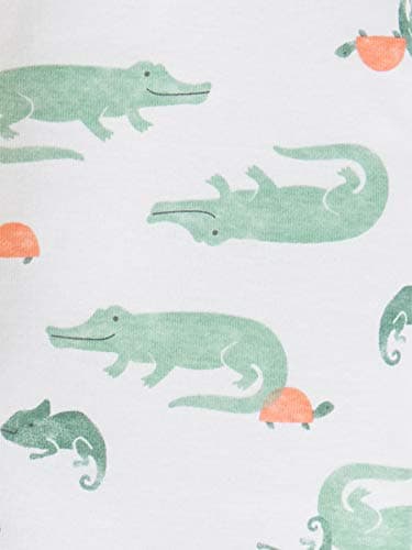 Simple Joys by Carter's Baby Boys' 6-Pack Sleeveless Bodysuits, Alligator/Dinosaur/Stripe/Trucks, 0-3 Months - Image 4