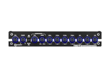 TARAMPS TEQ 7.4 Pro Car Audio Systems 7 Band Graphic Equalizer EQ Blue Lighting Advance Capability Input Channel Adjustment Main Volume Control Adjustable Subwoofer Volume with LPF - Image 3