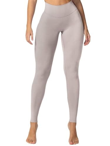Sunzel Sunzfly Invisible Butt Scrunch Workout Leggings for Women, Butt Lifting High Waisted Gym Yoga Pants with Tummy Control 28" Beige X-Small - Image 4
