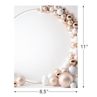 Great Papers! Balloon Archway Party Letterhead for Invitations, Announcements and Personal Messages, Printer Friendly 8.5" x 11", 50 Pack (2023060) - Image 2