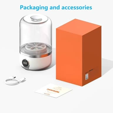 Ye02 underwear washer, 2025 New Mini Portable Washing Machine, Ye02 Portable Washer, Rechargeable Cordless Mini Underwear Washing Machine for Home, Apartment, Camping, Travel (A) - Image 2