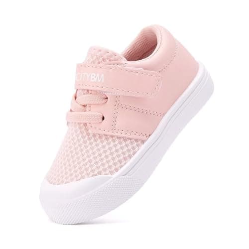 Toddler Walking Shoes First Boy Girl Walker Barefoot Sock Tennis Mesh Sneakers Breathable Pink 2-2.5 Years Size 7 Toddler - Image 1