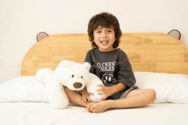 Niuniu Daddy 20" | 3.3 Pound Polar Bear Weighted Stuffed Animals, Large White Bear Plush Toy Pillow with Fluffy Fur for Kids Adults Teens Cute Stuffy Animal for Valentine Christmas Birthday Gift - Image 4
