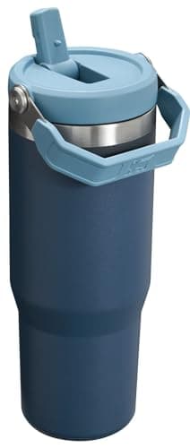 Stanley IceFlow Stainless Steel Tumbler - Vacuum Insulated Water Bottle for Home, Office or Car Reusable Cup with Straw Leak Resistant Flip Cold for 12 Hours or Iced for 2 Days, Navy, 30oz - Image 2