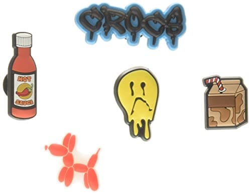 Crocs Girls and Teens Cute Collection Multi Packs Charms for Kids’ Shoes – Medium Width – Single Size Crocs Mix 5-Pack One Size Medium - Image 1