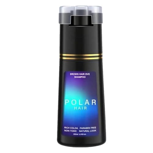 POLAR HAIR Dye Shampoo, Hair Care,Hair Care Instant Dye Shampoo (Black) - Image 1