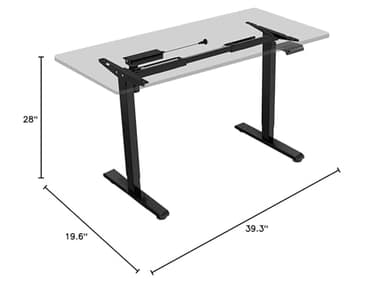 FLEXISPOT Standing Desk Frame with Clamp Power Strip and Cable Management Tray, Electric Sit Stand Desk Base with Memory Controller for Home and Office (Black Frame Only) - Image 3