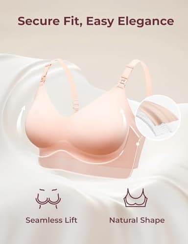 Momcozy Nursing Bras for Breastfeeding 3 Pack, YN21 Seamless Ultra Comfort Maternity Bra, Pregnancy Sleep Bralette - Image 2