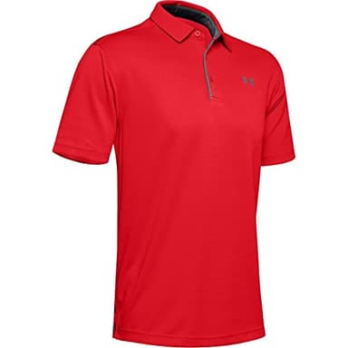 Under Armour Men's Tech Golf Polo , Red (600)/Graphite, X-Large - Image 5