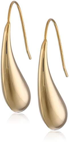 Amazon Essentials Yellow 18K Gold Plated Sterling Silver Teardrop Earrings (previously Amazon Collection) - Image 1