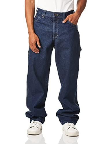 Dickies mens Relaxed Fit Carpenter jeans, Indigo Blue, 36W x 32L US - Image 3