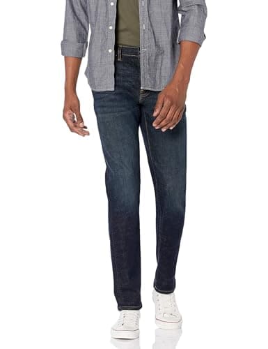 Amazon Essentials Men's Slim-Fit Jeans - Discontinued Colors, Dark Indigo, 38W x 28L - Image 1