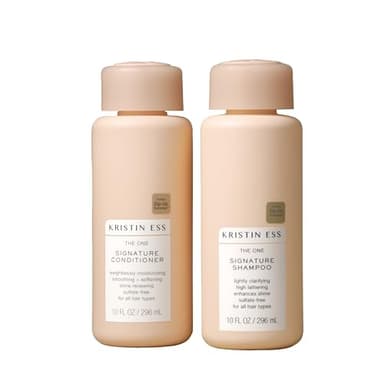 Kristin Ess Hair Signature Salon Sulfate Free Shampoo and Conditioner Set for Moisture, Frizz + Shine - Color Safe, Vegan, Paraben Free - Clarifying, Hydrating Damage Repair for Women - Pear Fragrance - Image 1