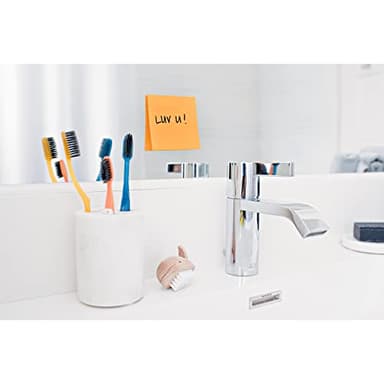 Post-it Super Sticky Notes, 3x3 in, 6 Pads, 2X The Sticking Power, Energy Boost Collection, Bright Colors (Orange, Pink, Blue, Green),Recyclable (654-6SSAU) - Image 19