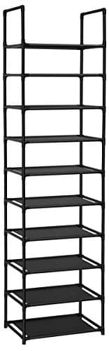 FIDUCIAL HOME 10 Tiers Shoe Rack 20-25 Pairs Sturdy Shoe Shelf - Image 4