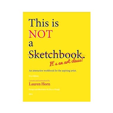 This is Not A Sketchbook, It's an Art Class Spiral-Bound Interactive Workbook Coloring Book for The Aspiring Artist (1pc) - Image 1