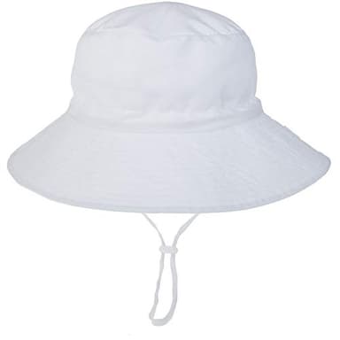 MaxNova Baby Sun Hat Toddler Summer UPF 50+ Baby Girl Bucket Hat Wide Brim Beach Hats for Baby Boys 2-7Years - Image 4