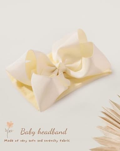 doboi 20pcs Baby Girls Bows Headbands Nylon Hairbands Ribbon Bow Elastic Hair Accessories for Newborns Infants Toddlers and Kids - Image 6