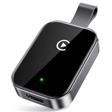 ZYW High Tech Wireless CarPlay Adapter for Apple-Super Mini Edition | Easy to Upgrade Wired Car Play to Wireless | No Delay Dongle for iPhone iOS 10+ & Cars with Built-in CarPlay(Licorice Espresso) - Image 1