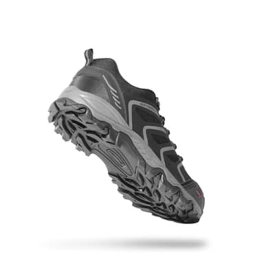 NORTIV 8 Men's Low Top Waterproof Hiking Shoes Lightweight Trekking Trails Outdoor Work Shoes 160448_Low Armadillo Black Dark Grey Size 12 M US - Image 2