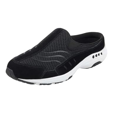 Easy Spirit womens Traveltime Mule, Traveltime Black Suede 960, 11 WW - Image 1