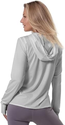 CAMELSPORTS Women UPF 50+ Athletic Jacket Sun Protection Long Sleeve Hiking Shirts Lightweight Outdoor Hoodie with Pocket - Image 4