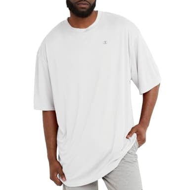 Champion Men's Athletic Short Sleeve T-Shirt, Standard Fit, Moisture Wicking, Anti Odor, Available in Regular Tall, White, XX-Large Big - Image 4