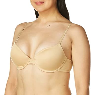 Calvin Klein Women's Constant Convertible Strap Lightly Lined Demi Bra Bra, -bare, 34C - Image 1