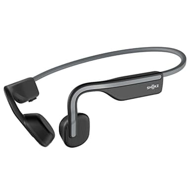 SHOKZ OpenMove - Open-Ear Bluetooth Sport Headphones, Bone Conduction Wireless Earphones, Sweatproof for Running and Workouts, with Sticker Pack, Grey - Image 1