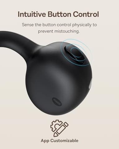 Baseus Bowie MC1 Open Ear Clip-On Earbuds, Adaptive Comfort with Anti-Drop Design, Impactful Sound with Adaptive Bass Boost, Adaptive Noise Cancelling Calls, IP57 Waterproof, 40H Playtime, Lightweight - Image 6