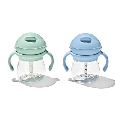 OXO Tot Transitions Straw Cup with Handles 6 oz. - Opal and Dusk - 2 Pack - Image 7