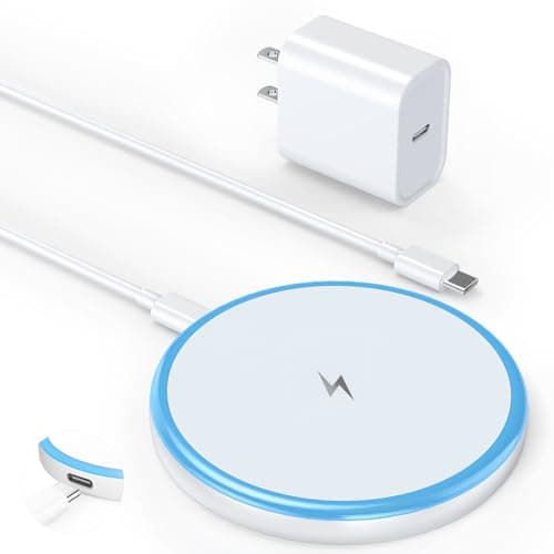 Magnetic Wireless Charger 15W with 20W Adapter & 6ft Cable – MagSafe Charger for iPhone 16/15/14/13/12 Pro/Max/Plus/Mini & AirPods 3/2/Pro – Fast Wireless Charging Pad for Home, Office, Travel - Image 1
