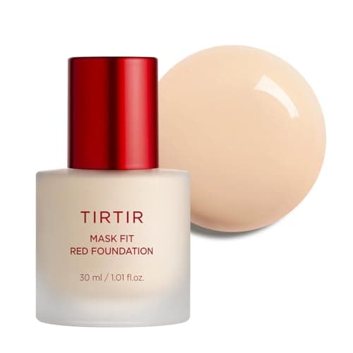 TIRTIR Mask Fit Red FoundationㅣLong Lasting Flawless Coverage, Energy Essence, Lightweight, Hydrating, Pore-Blurring, Breathable Satin Finish, Makeup, Radiant Skin, #17N Vanilla, 1.01 Fl Oz - Image 1