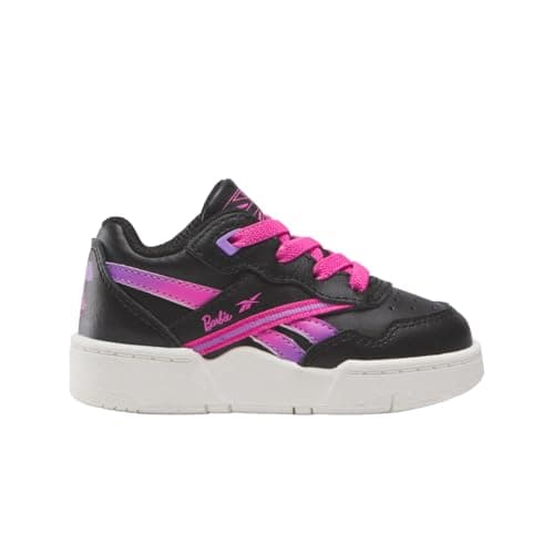 Reebok Unisex Kid's Barbie BB 4000 II Sneaker, Black/Black/Pink Paradise, Infant 7.5 - Image 1