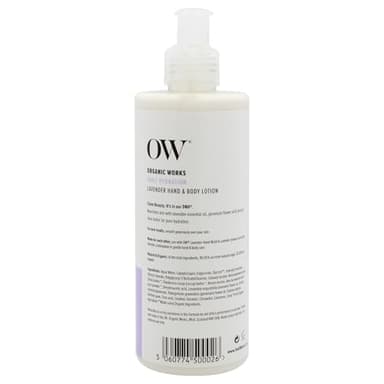 Organic Works Daily Hydration Hand and Body Lotion - Enriched with Vitamin E, Cocoa Butter Lotion for Skin Hydration - Lavender - 10.14 oz - Image 5
