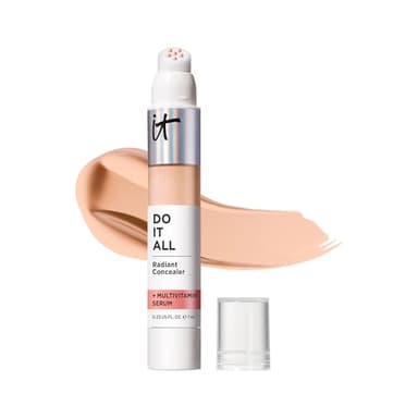 IT Cosmetics Do It All Radiant Concealer ­­– Makeup Concealer – Hydrate & Brighten – Creaseless Medium Coverage & Radiant Finish ­­– Niacinamide & Hyaluronic Acid - Light Neutral, 0.2 Fl Oz - Image 1