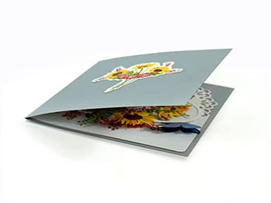 CUTPOPUP Birthday Card Pop Up, Mother's Day, 3D Flower Greeting, Birthday Card for Women, Wife, Grandma (Sunflowers Basket) - Image 4