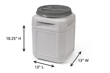 Mighty Tuff Airtight Dog Food Storage Container – 10 Gal, up to 40 lb Capacity – Cat and Dog Food Container with Twist Lid & Handles – BPA-Free, Made in USA - Image 2