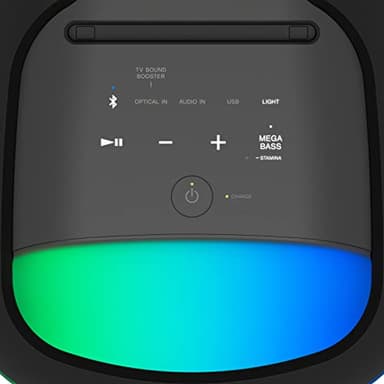 Sony SRS-XV800 X-Series Wireless Portable Bluetooth Karaoke Party Speaker IPX4 splash-resistant with 25 Hour-Battery, Built-in Handle and Wheels, Omnidirectional Sound, and Ambient Lights - Image 11