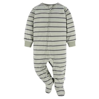 Gerber Baby Boys' Toddler Flame Resistant Fleece Footed Pajamas 3-pack, Fox Forest, 3-6 Months - Image 3
