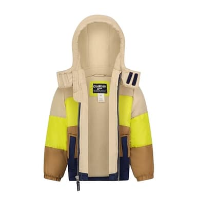 Osh Kosh B'Gosh Baby Boys Heavyweight Puffer Coat Winter Jacket, Lime, 2T - Image 2