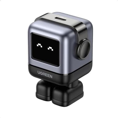 UGREEN Uno 30W USB C Charger Block, Compact Nexode Robot GaN Fast Charger for iPhone 17/16/15/14, Galaxy S25/S24/S23/S22, Pixel 10/9/8/7/6, MacBook Air, iPad Pro (Black) - Image 1